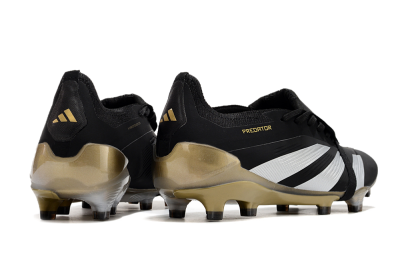 Adidas Predator Elite Foldover Tongue FG Low-Tops Football Boots - Black/White/Gold