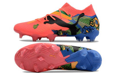 Puma Future Ultimate FG Low-Tops Football Boots - Red/Green/Blue/Yellow