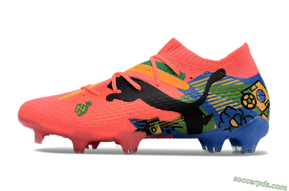 Puma Future Ultimate FG Low-Tops Football Boots - Red/Green/Blue/Yellow 2