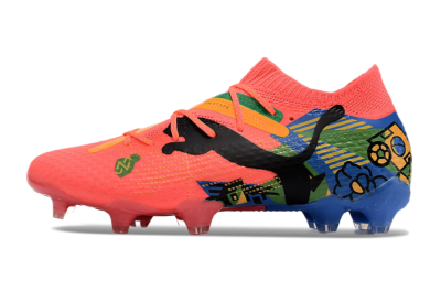 Puma Future Ultimate FG Low-Tops Football Boots - Red/Green/Blue/Yellow