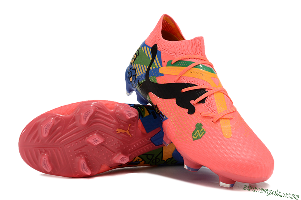 Puma Future Ultimate FG Low-Tops Football Boots - Red/Green/Blue/Yellow 3