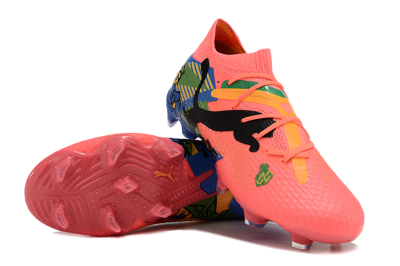 Puma Future Ultimate FG Low-Tops Football Boots - Red/Green/Blue/Yellow