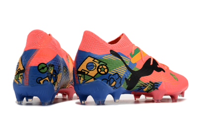 Puma Future Ultimate FG Low-Tops Football Boots - Red/Green/Blue/Yellow