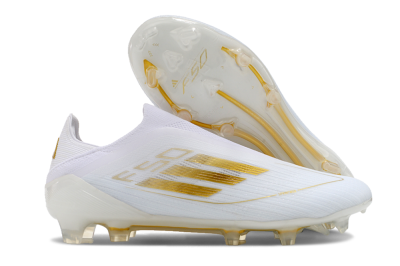 Adidas F50+ Adizero FG Low-Tops Football Boots - White/Gold