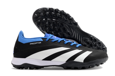 Adidas Predator 24 Elite TF Low-Tops Football Shoes - Black/White/Blue