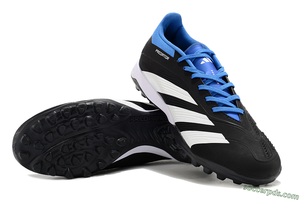 Adidas Predator 24 Elite TF Low-Tops Football Shoes - Black/White/Blue 3