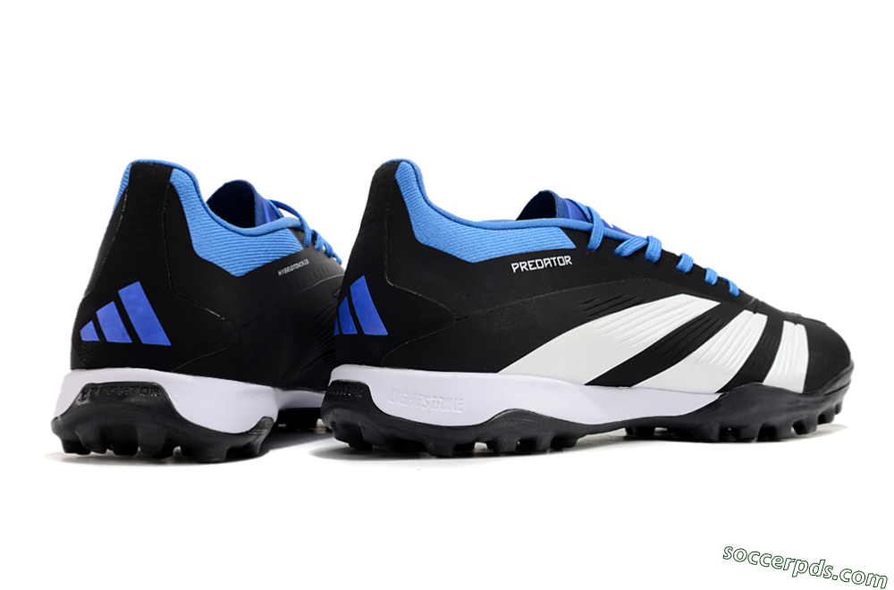 Adidas Predator 24 Elite TF Low-Tops Football Shoes - Black/White/Blue 6