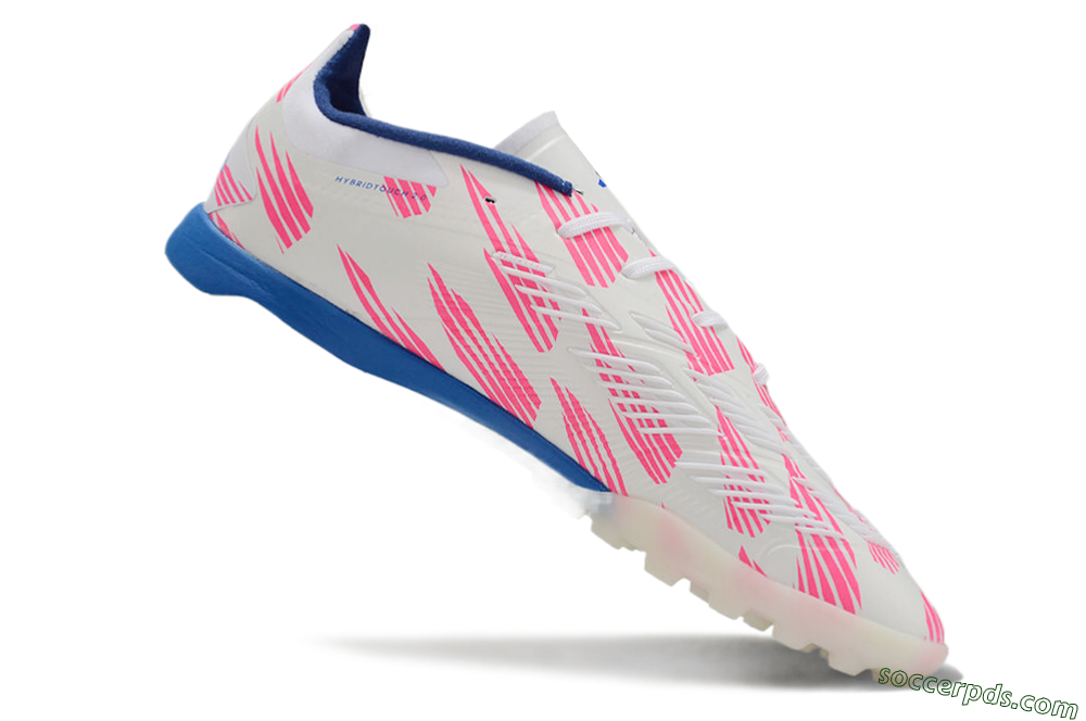 Adidas Predator 24 Elite TF Low-Tops Football Shoes - White/Pink/Blue 4