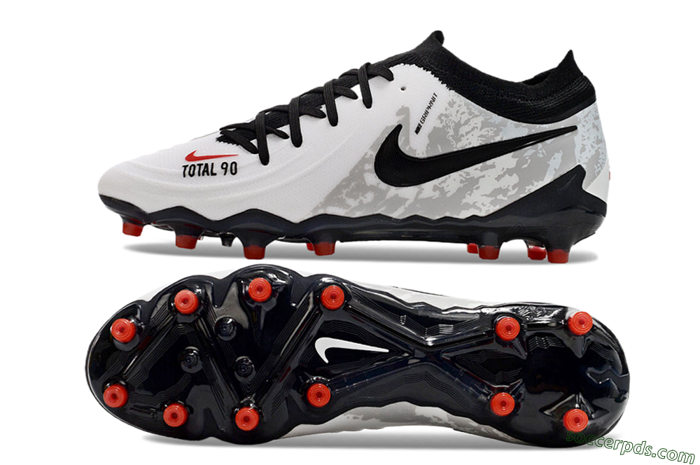 Nike Phantom Luna Elite AG Low-Tops Football Boots - White/Grey/Black/Red 0