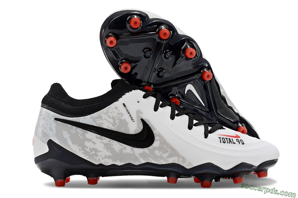 Nike Phantom Luna Elite AG Low-Tops Football Boots - White/Grey/Black/Red 1