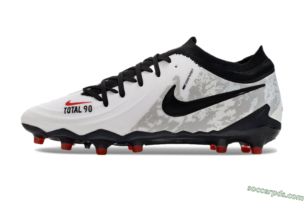 Nike Phantom Luna Elite AG Low-Tops Football Boots - White/Grey/Black/Red 2