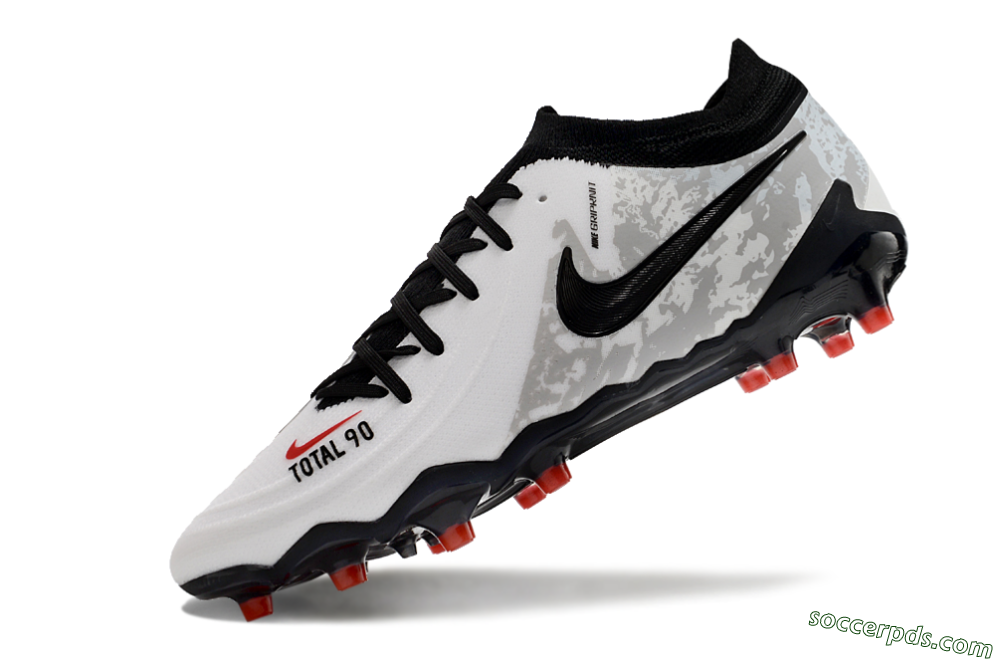 Nike Phantom Luna Elite AG Low-Tops Football Boots - White/Grey/Black/Red 5