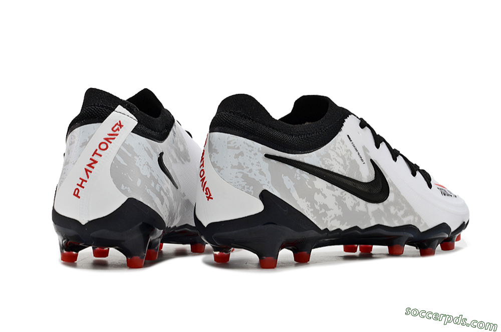 Nike Phantom Luna Elite AG Low-Tops Football Boots - White/Grey/Black/Red 6