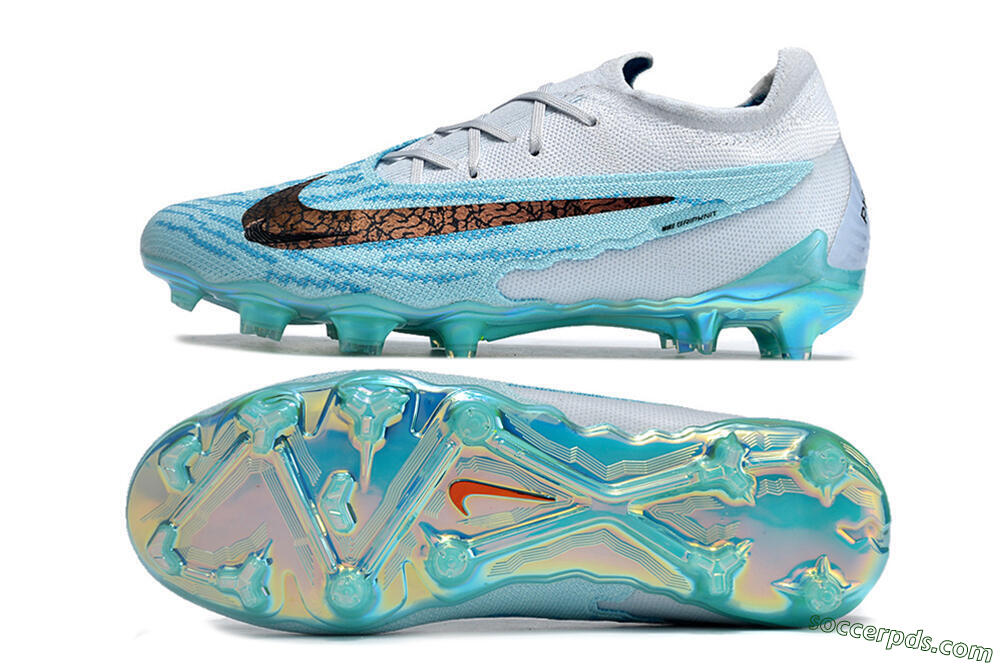 Nike Phantom GX Elite FG Low-Tops Football Boots - Jade/Black/Gold 0