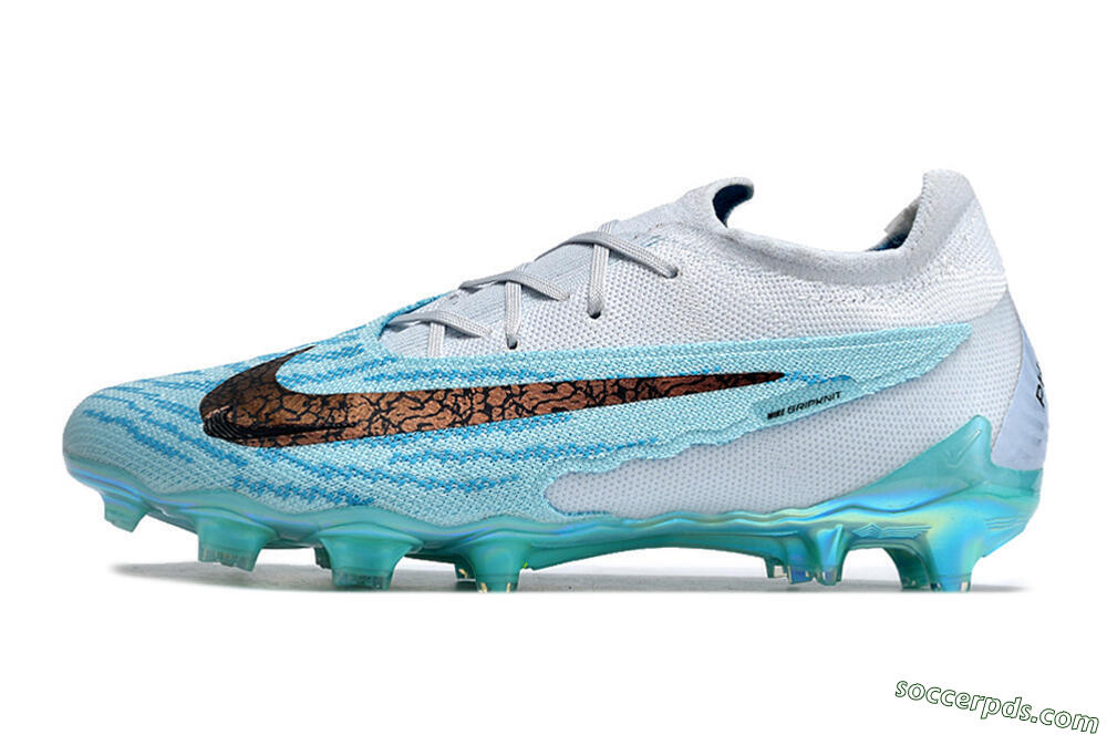 Nike Phantom GX Elite FG Low-Tops Football Boots - Jade/Black/Gold 2