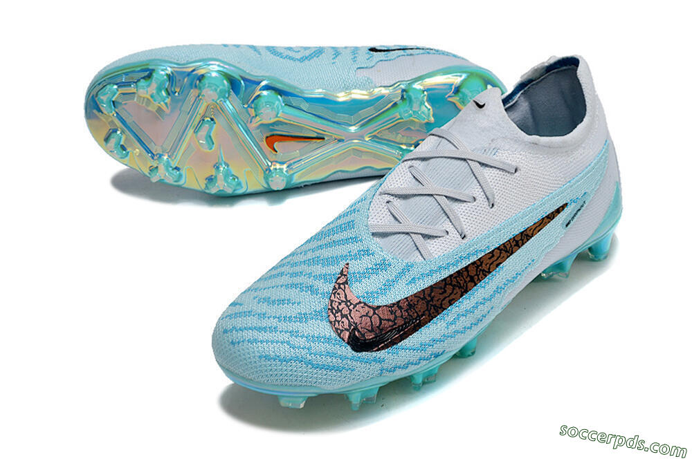 Nike Phantom GX Elite FG Low-Tops Football Boots - Jade/Black/Gold 3