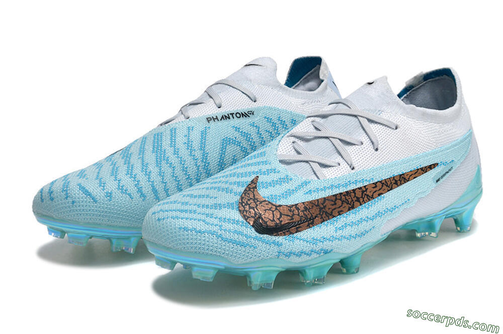 Nike Phantom GX Elite FG Low-Tops Football Boots - Jade/Black/Gold 5