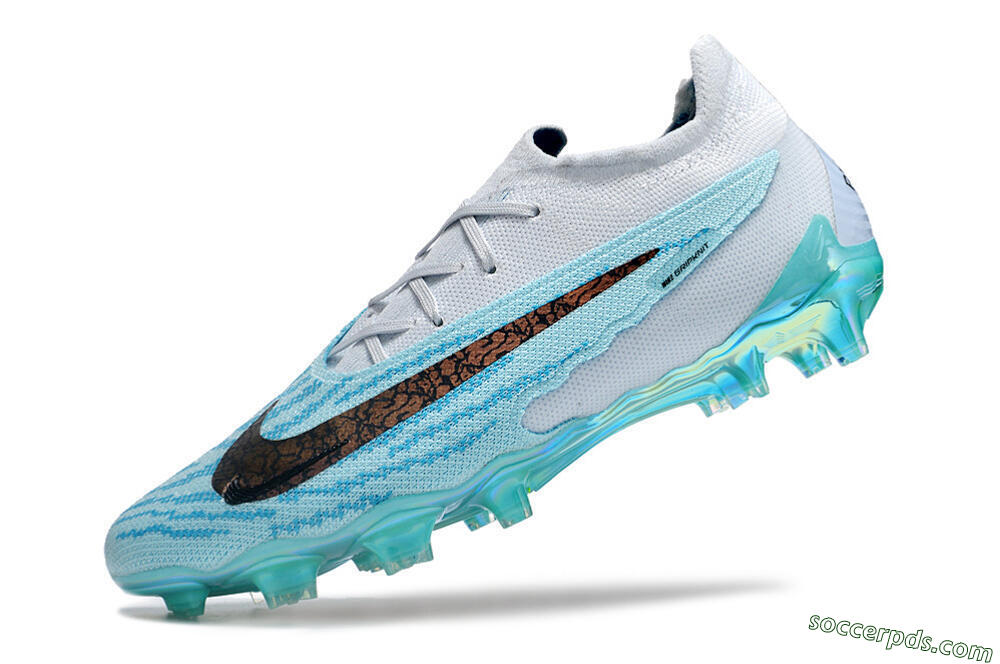 Nike Phantom GX Elite FG Low-Tops Football Boots - Jade/Black/Gold 8