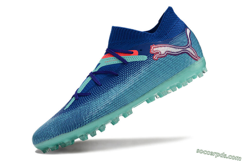 Puma Future Ultimate MG Low-Tops Football Boots - Blue/Jade/Red 5