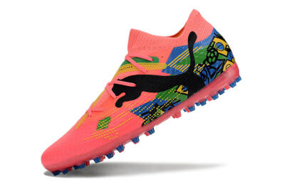 Puma Future Ultimate MG Low-Tops Football Boots - Pink/Blue/Green/Yellow
