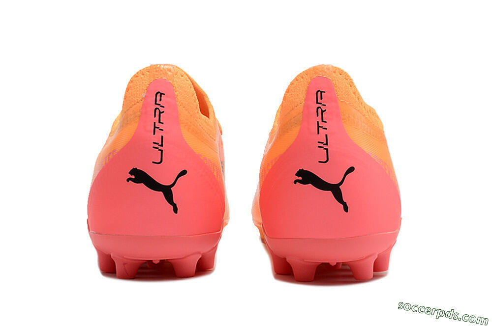 Puma Ultra Ultimate MG Low-Tops Football Boots - Yellow/Black/Pink 5