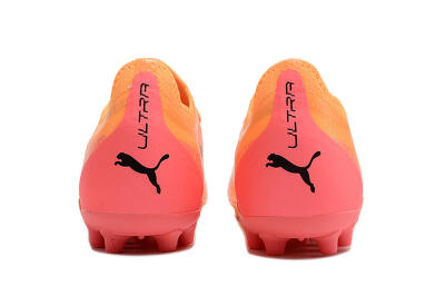 Puma Ultra Ultimate MG Low-Tops Football Boots - Yellow/Black/Pink
