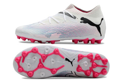 Puma Future Ultimate MG Low-Tops Football Boots - White/Blue/Pink