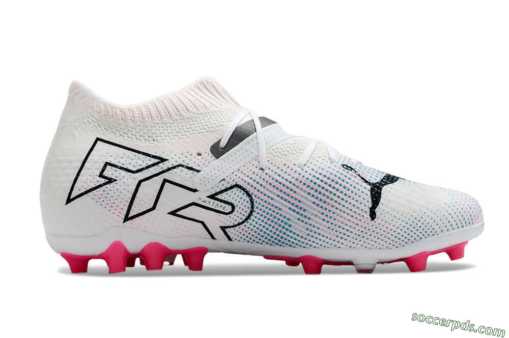 Puma Future Ultimate MG Low-Tops Football Boots - White/Blue/Pink 7
