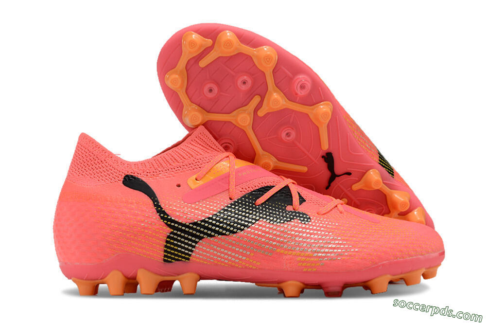 Puma Future Ultimate MG Low-Tops Football Boots - Red/Black/Orange 1