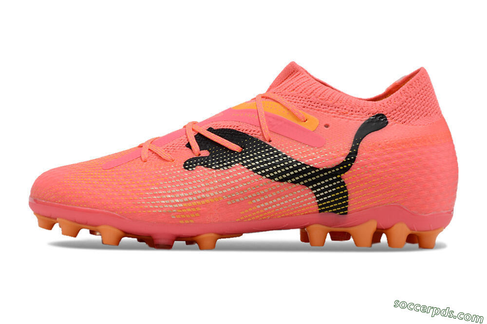 Puma Future Ultimate MG Low-Tops Football Boots - Red/Black/Orange 2