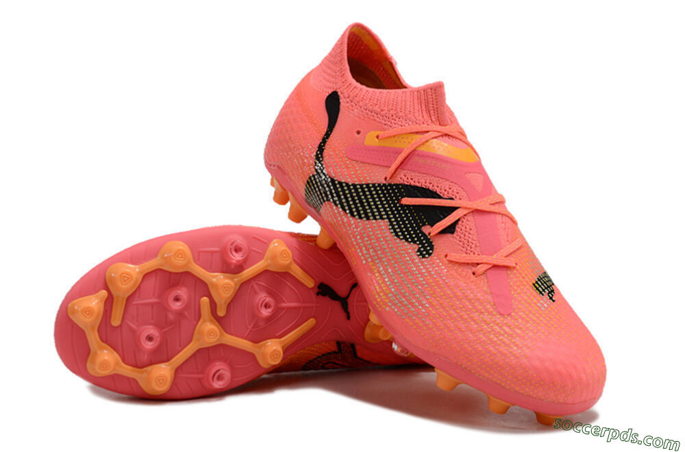 Puma Future Ultimate MG Low-Tops Football Boots - Red/Black/Orange 3