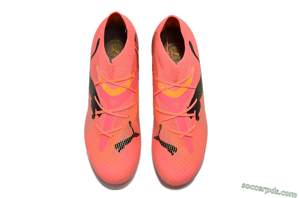 Puma Future Ultimate MG Low-Tops Football Boots - Red/Black/Orange 4