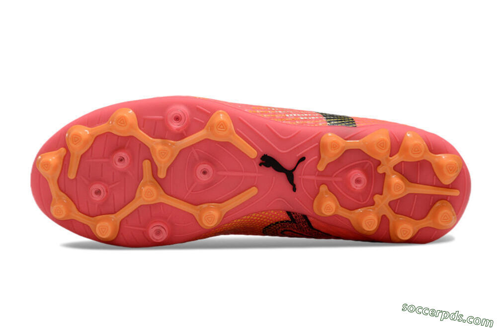 Puma Future Ultimate MG Low-Tops Football Boots - Red/Black/Orange 6