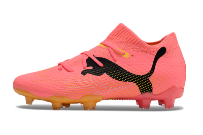 Puma Future Ultimate FG Low-Tops Football Boots - Pink/Black/Yellow