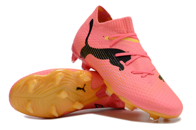 Puma Future Ultimate FG Low-Tops Football Boots - Pink/Black/Yellow