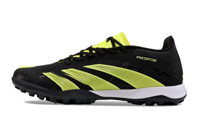 Adidas Predator 24 Elite TF Low-Tops Football Shoes - Black/Yellow/White