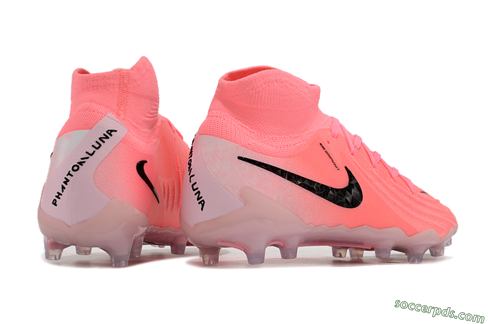 Nike Phantom Luna Elite AG High-Tops Football Boots - Pink/Black 6