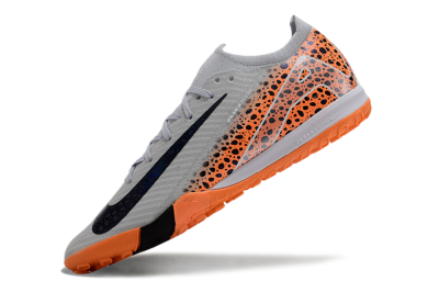 Nike Air Zoom Mercurial Vapor 15 Elite TF Low-Tops Football Shoes - Grey/Orange/Black