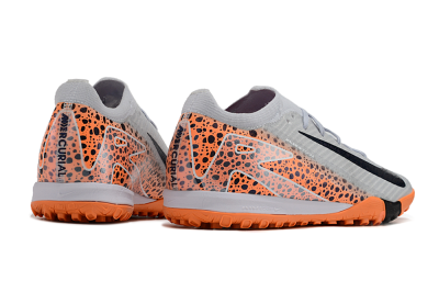 Nike Air Zoom Mercurial Vapor 15 Elite TF Low-Tops Football Shoes - Grey/Orange/Black