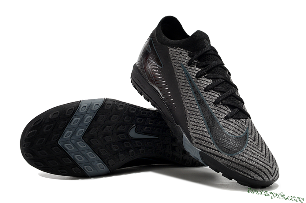 Nike Air Zoom Mercurial Vapor 16 Elite TF Low-Tops Football Shoes - Silver/Black/Blue 3