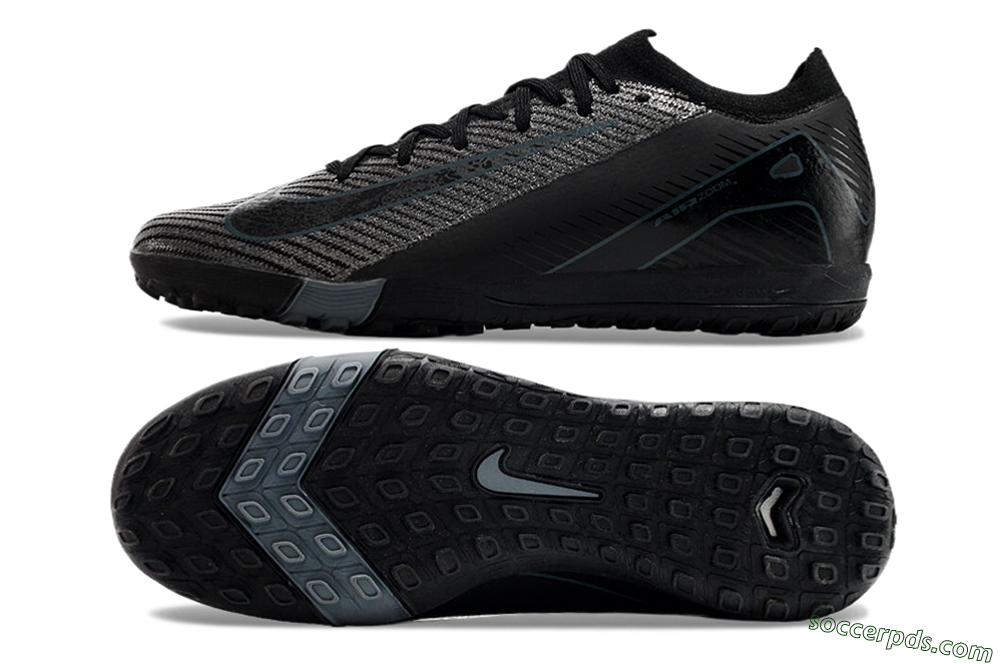 Nike Air Zoom Mercurial Vapor 16 Elite TF Low-Tops Football Shoes - Silver/Black/Blue 0