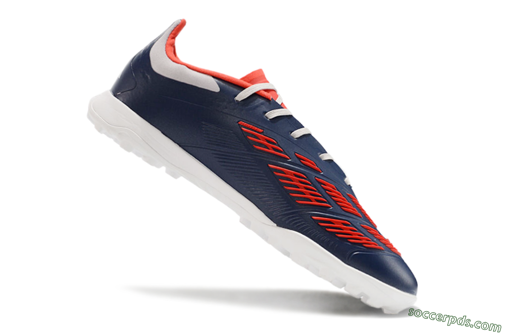 Adidas Predator 24 Elite TF Low-Tops Football Shoes - Silver/Blue/Red 4