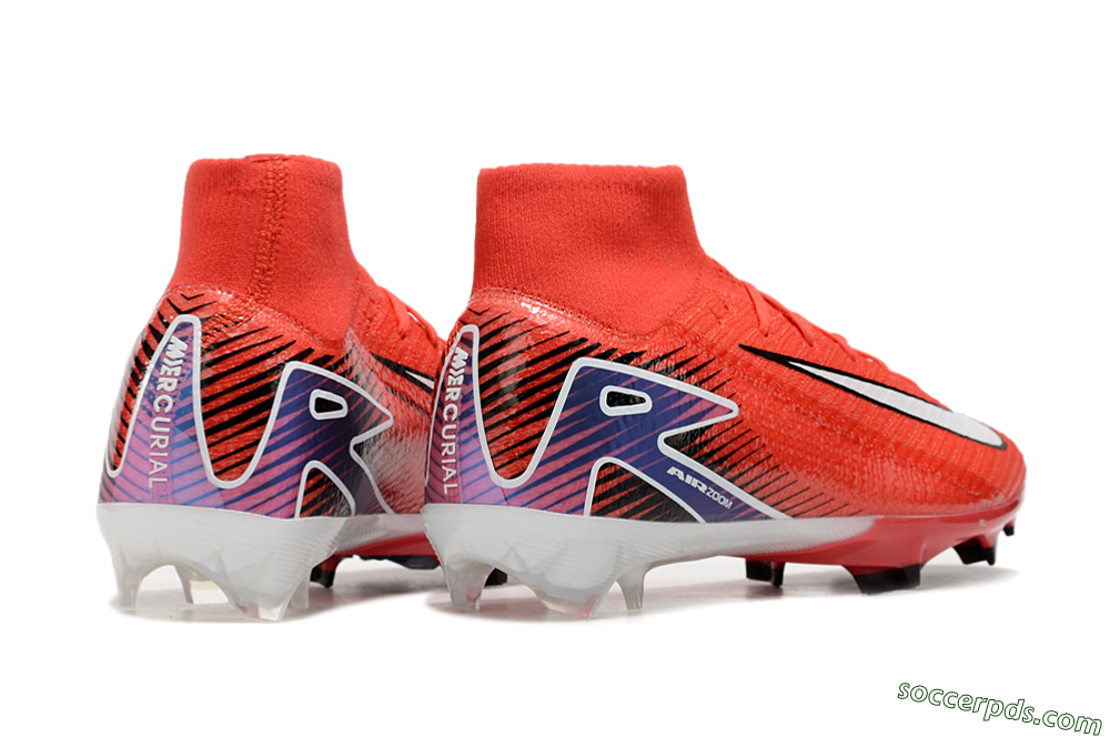 Nike Air Zoom Mercurial Superfly 10 Elite FG High-Tops Football Boots - Red/White/Blue 6