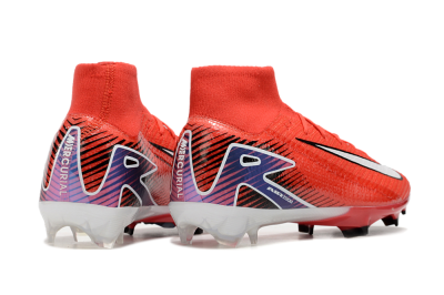 Nike Air Zoom Mercurial Superfly 10 Elite FG High-Tops Football Boots - Red/White/Blue