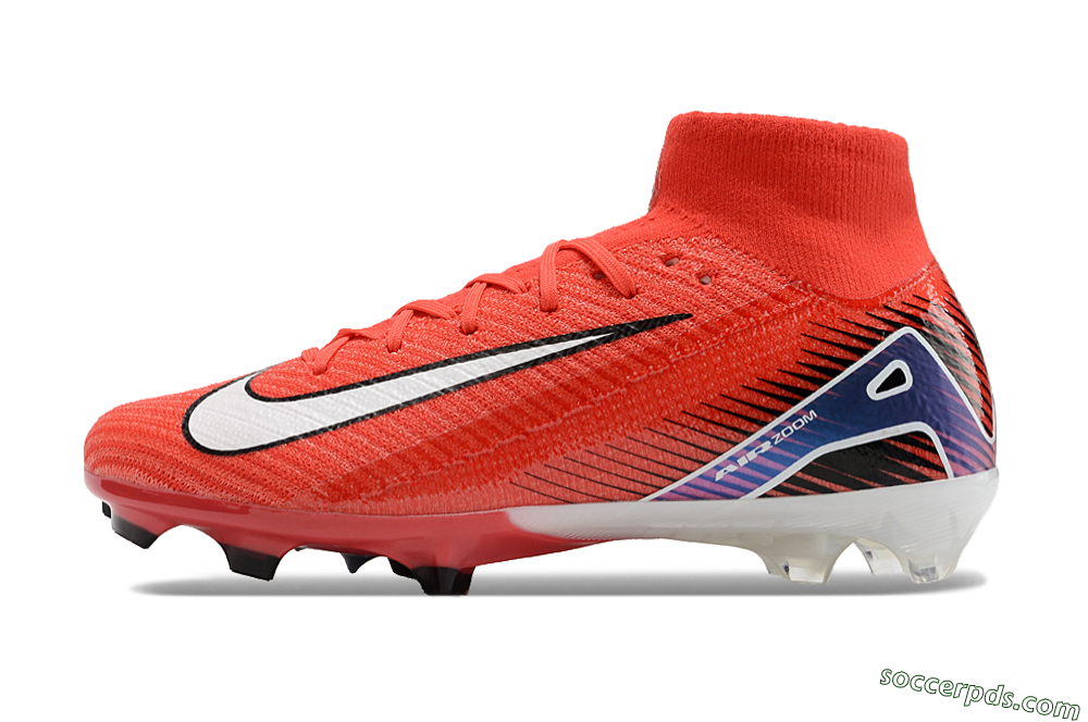 Nike Air Zoom Mercurial Superfly 10 Elite FG High-Tops Football Boots - Red/White/Blue 2