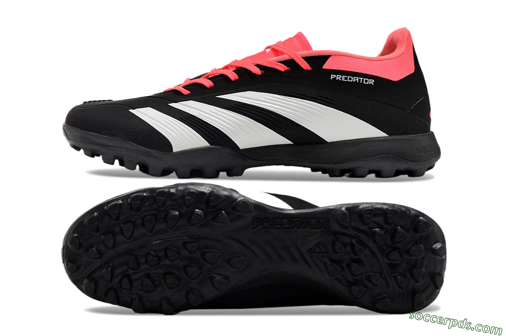 Adidas Predator 24 Elite TF Low-Tops Football Shoes - Black/White/Red 0