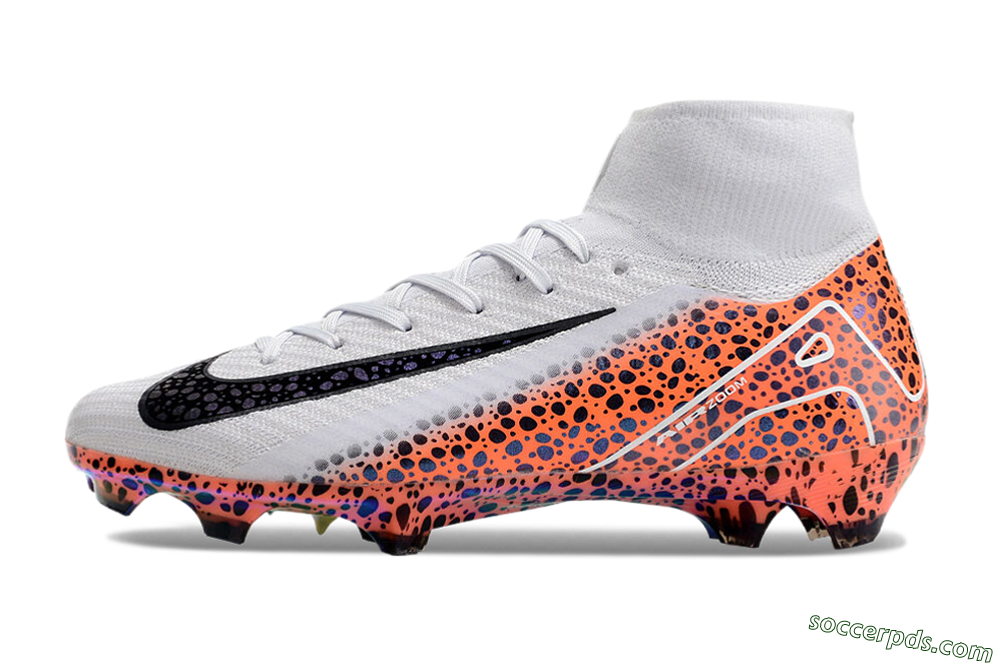 Nike Air Zoom Mercurial Superfly 10 Elite FG High-Tops Football Boots - Grey/Leopard/Gold 2