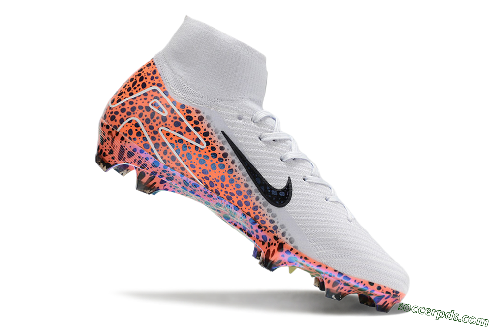 Nike Air Zoom Mercurial Superfly 10 Elite FG High-Tops Football Boots - Grey/Leopard/Gold 4