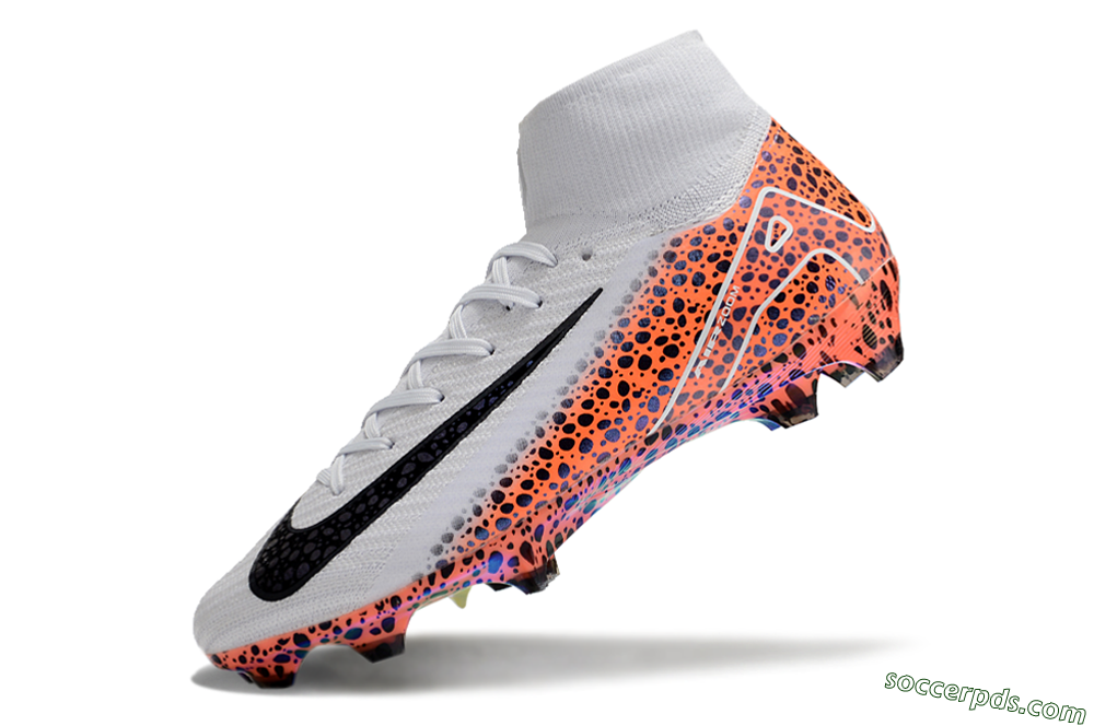Nike Air Zoom Mercurial Superfly 10 Elite FG High-Tops Football Boots - Grey/Leopard/Gold 5