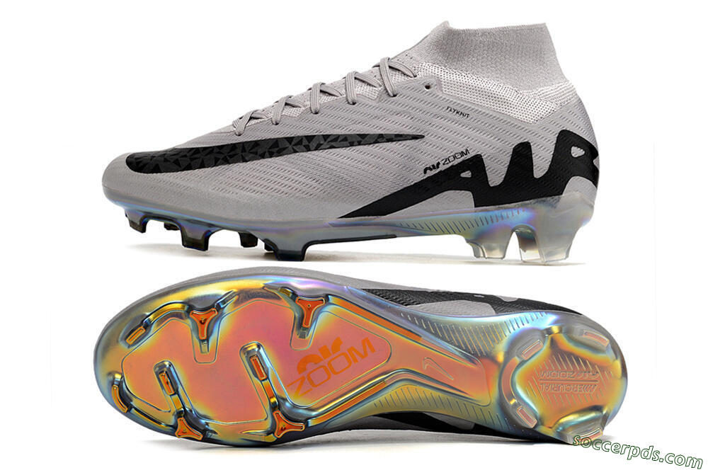 Nike Air Zoom Mercurial Superfly 9 Elite FG High-Tops Football Boots - Purple/Black/Gold 0